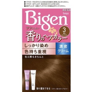 ホーユー　ビゲン香りのヘアカラー　濃密クリーム３　明るいライトブラウン１セット