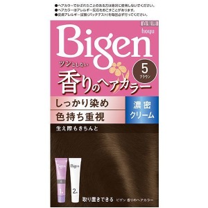 ホーユー　ビゲン香りのヘアカラー　濃密クリーム5 ブラウン １セット