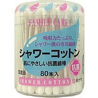 白十字　ファミリーケア　シャワーコットン８０本入