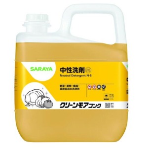 サラヤ クリーンモアコンク　５ｋｇ　つめかえ濃縮 食器用洗剤 中性洗剤 １個　業務用
