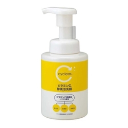 熊野油脂　サイクリア ビタミンC 酵素 泡洗顔 本体300ml