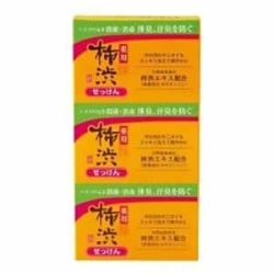 熊野油脂　四季折々 薬用 柿渋 石けん１００ｇ×３個パック