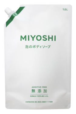 ミヨシ石鹸  無添加せっけん泡ボディソープ　替１０００ｍｌ