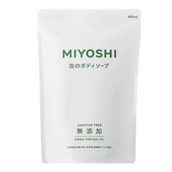 ミヨシ石鹸　ＭＩＹＯＳＨＩ　無添加泡のボディソープ　リフィルつめかえ用　４８０ｍｌ