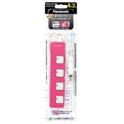 パナソニック ザ・タップZ　4個口　2m/WHS2524NP ピンク1個