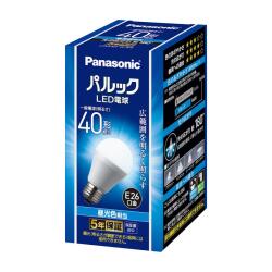 パナソニック パルック LED電球 口金直径26mm 電球40W形相当 昼光色相当(4.2W)  1個