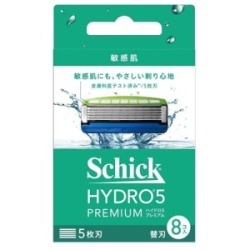 シックジャパン ハイドロ５　プレミアム 敏感肌用 替刃 ８個入り　