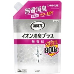 エステー　消臭力クリアビーズ　イオン消臭プラス大容量つめかえ無香料８００ｇ