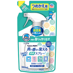 アース製薬　ヘルパータスケ 良い香りに変える消臭スプレーフローラルつめかえ用３５０ｍｌ