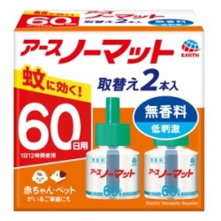 アース製薬　ノーマット60日用　取替えボトル　無香料2本入