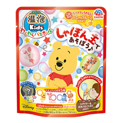 アース製薬　 温泡 ONPO Kids わくわくバスボール くまのプーさん　80g　入浴剤