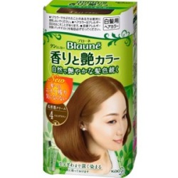 花王　ブローネ 香りと艶カラー クリーム 4 ライトブラウン 1セット　白髪染め