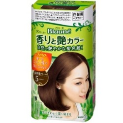 花王　ブローネ 香りと艶カラー クリーム 5 ブラウン 1セット　白髪染め