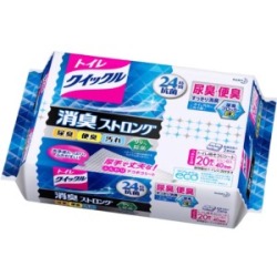花王  トイレクイックル　消臭ストロング　つめかえ用　ジャンボパック　20枚