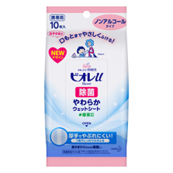 花王　ビオレｕ　除菌やわらかウェットシート 携帯用 ノンアルコール10枚