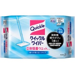 花王 クイックルワイパー 立体吸着 ウエットシート　32枚入