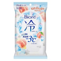 花王  ビオレ 冷シート ももせっけんの香り 20枚