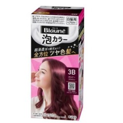 花王　ブローネ　泡カラー　３Ｂ　ボルドーブラウン１０８ｍｌ