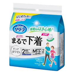 花王 リリーフ 紙パンツ２回分 超薄型まるで下着 Ｍ サイズお試しパック２枚入
