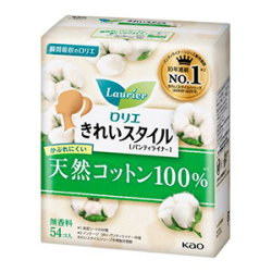 花王　ロリエ　きれいスタイル　天然コットン１００パーセント５４個