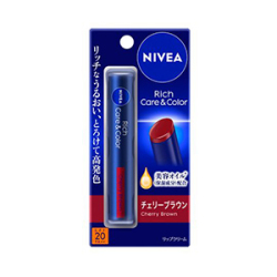 花王　ニベア　リッチケア＆カラーリップ チェリーブラウン２ｇ