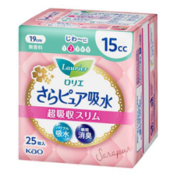 花王　ロリエ　さらピュア吸水　超吸収スリム　１５ｃｃ　２５枚