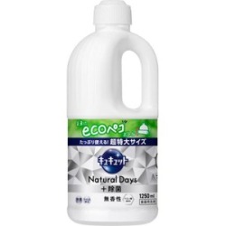 花王　キュキュット Natural Days +除菌 無香性 つめかえ用超特大 1250ml