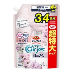 花王　バスマジックリン エアジェット 除菌EX 液体スプレー フラワーシャワーつめかえ超特大１１００ｍｌ