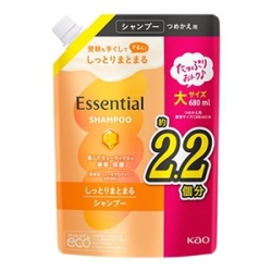 花王　エッセンシャル　しっとりまとまる　シャンプー　つめかえ用　６８０ｍｌ