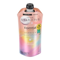 花王　エッセンシャル　プレミアム　ウルオイバリアシャンプーシルキー＆スムースつめかえ用３４０ｍｌ
