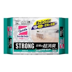 花王　クイックル ワイパー 立体吸着ウエットシート ストロング 空間の超消臭 ２４枚