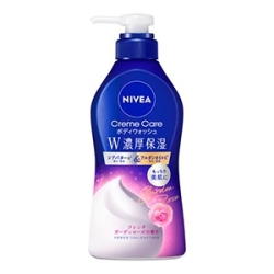 花王　ニベア クリームケアボディウォッシュ W濃厚保湿 フレンチガーデンローズの香りポンプ　４６０ｍｌ
