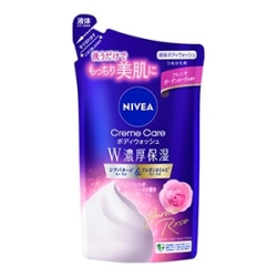 花王　ニベア クリームケアボディウォッシュ W濃厚保湿 フレンチガーデンローズの香りつめかえ用　３４０ｍｌ
