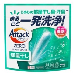 花王　アタックＺＥＲＯ パーフェクトスティック 部屋干し５５本