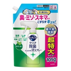 花王　キュキュット クリア除菌クリア泡スプレー 緑茶の香り つめかえ用 １０５０ｍｌ