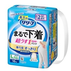 花王　リリーフ　パンツタイプまるで下着２回分Ｌサイズ　１６枚