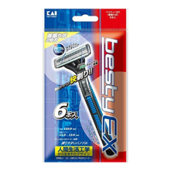 【数量限定】貝印　ベスティーEX　首振り式６＋２本入