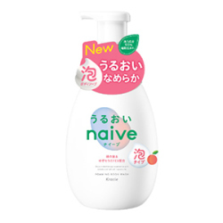 クラシエ　ナイーブ 泡で出てくるボディソープ うるおいタイプ ピーチソープポンプ６００ｍｌ