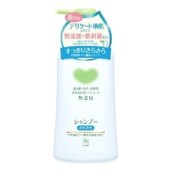 牛乳石鹸　カウブランド　無添加シャンプー さらさらケアポンプ本体　５００ｍｌ