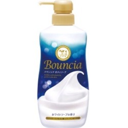 牛乳石鹸　バウンシア　ボディソープ　ホワイトソープの香り　ポンプ付４８０ｍｌ