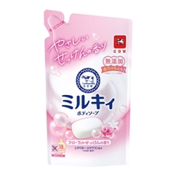牛乳石鹸　ミルキィ　ボディソープ　フローラルせっけんの香りつめかえ３６０ｍｌ