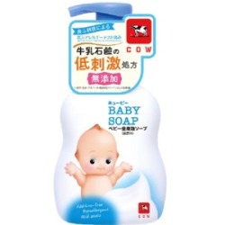牛乳石鹸　キューピー　全身ベビーソープ　泡タイプ　低刺激　弱酸性　無着色無香料　４００ＭＬ
