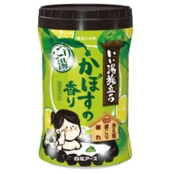 白元アース　いい湯旅立ちボトル　にごり湯　かぼすの香り６００ｇ