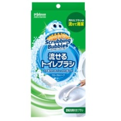 ジョンソン スクラビングバブル流せるトイレブラシ　本体　１個