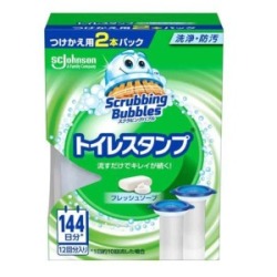 ジョンソン　スクラビングバブル トイレスタンプ フレッシュソープつめかえ２本パック