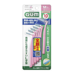 サンスター　ガム・歯間ブラシＬ字型１０Ｐ　Ｍサイズ