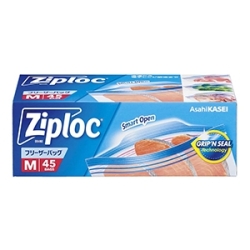 旭化成　ジップロック フリーザーバッグ　Ｍ４５枚