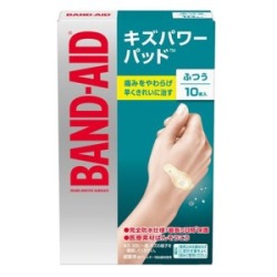 ジョンソンエンドジョンソン　バンドエイド　キズパワーパッド　１０枚入