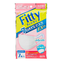 玉川衛材　フィッティ 7DAYSマスク EXプラス７枚入 やや小さめ ホワイト