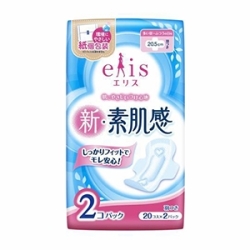 大王製紙　エリス 新素肌感 多い昼ふつうの日　羽つき 20枚×2個パック